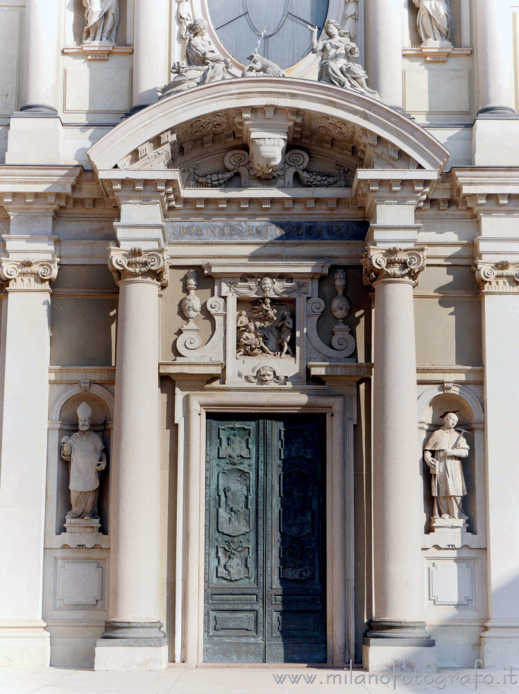 Busto Arsizio (Varese, Italy) - Central portal of the Basilica of St. John Baptist